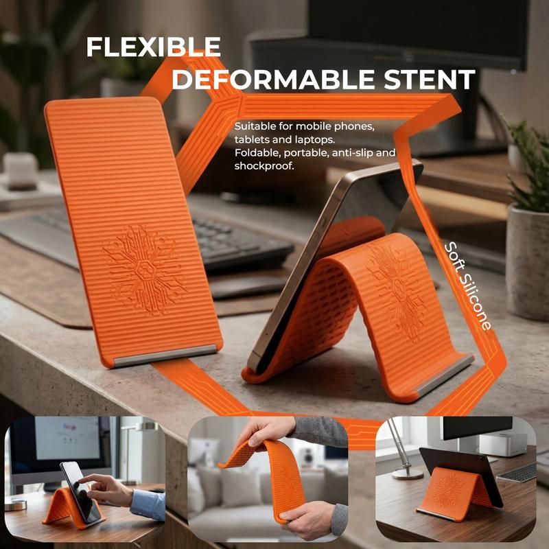 🔥Limited TimePromotion 50% OFF🎁 Foldable Silicone Aluminum Holder