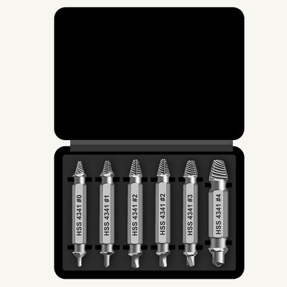 🔥Limited TimePromotion 50% OFF🔥 - 🛠️ Stripped Broken Screw Remover, 🔩6 Counts Set Easy Out Bolt Extractor