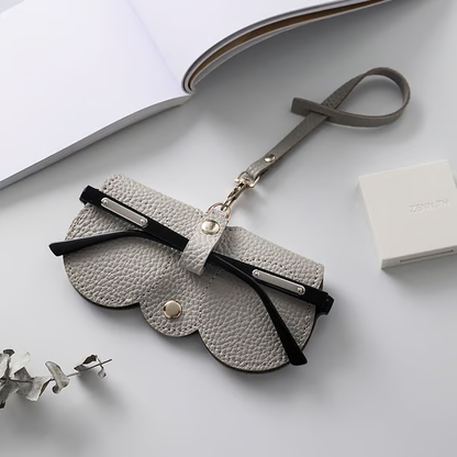 🔥Limited TimePromotion 50% OFF🔥 Soft PU Leather Sunglasses Bag👓️