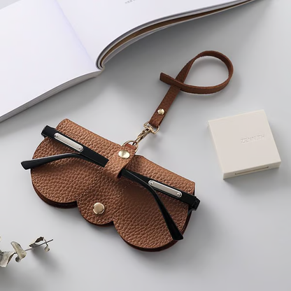 🔥Limited TimePromotion 50% OFF🔥 Soft PU Leather Sunglasses Bag👓️