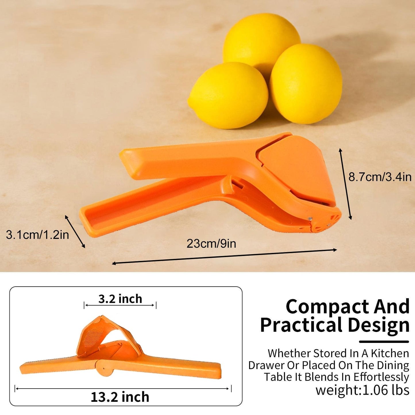 Citrus Squeezer | Stainless Steel or PP – Handheld Juicer for Lemons, Limes & Oranges 🍋