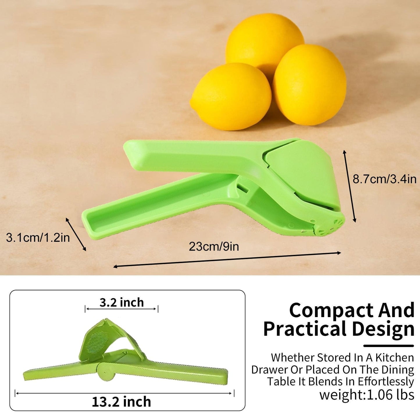 Citrus Squeezer | Stainless Steel or PP – Handheld Juicer for Lemons, Limes & Oranges 🍋