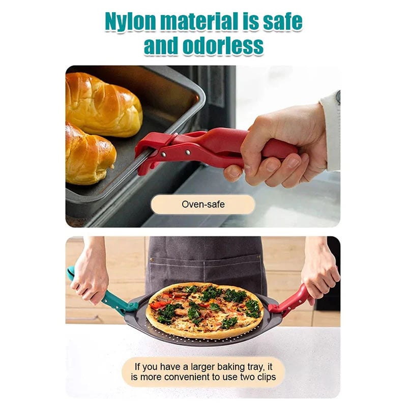 💥Last Sale 50% OFF🍜Multi-Purpose Anti-Scald Bowl Holder Clip for Kitchen | Multi-Grip & Heat-Resistant Kitchen Tool✅