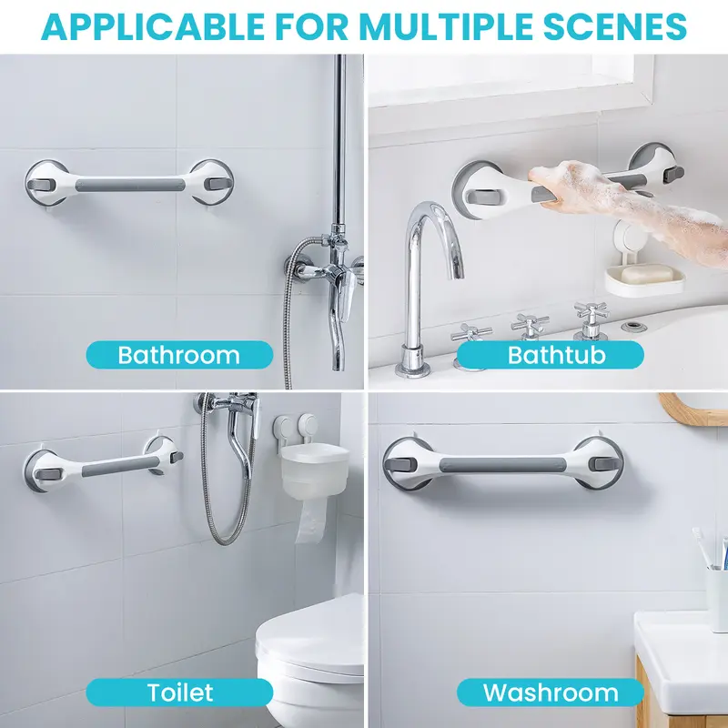 16 Inch Suction Cup Grab Bars for Bathroom & Shower