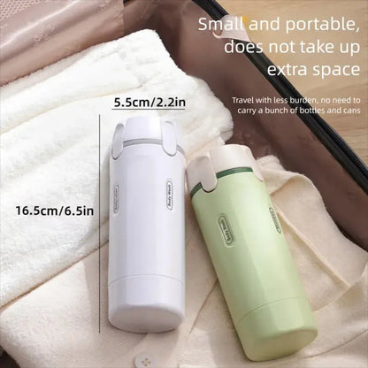 4-in-1 Portable Cosmetic & Shampoo Dispenser – Travel-Friendly Storage Bottle