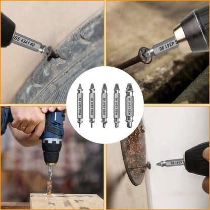 🔥Limited TimePromotion 50% OFF🔥 - 🛠️ Stripped Broken Screw Remover, 🔩6 Counts Set Easy Out Bolt Extractor