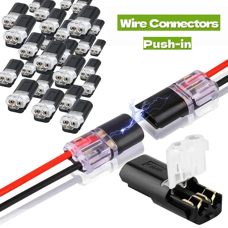 🔥LAST DAY 50% OFF - 🛠️💥Double-Wire Plug-in Connector Led Light Strip Connectors 2 Pin