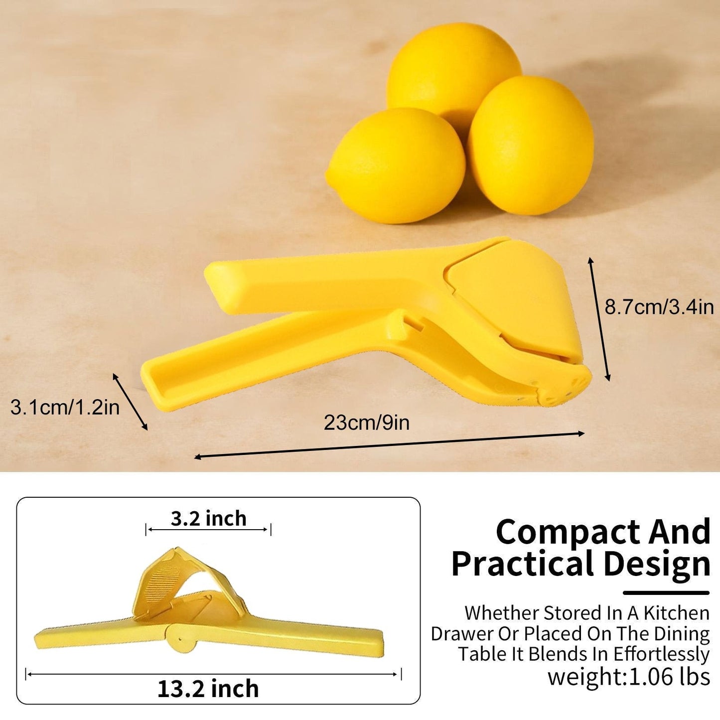 Citrus Squeezer | Stainless Steel or PP – Handheld Juicer for Lemons, Limes & Oranges 🍋