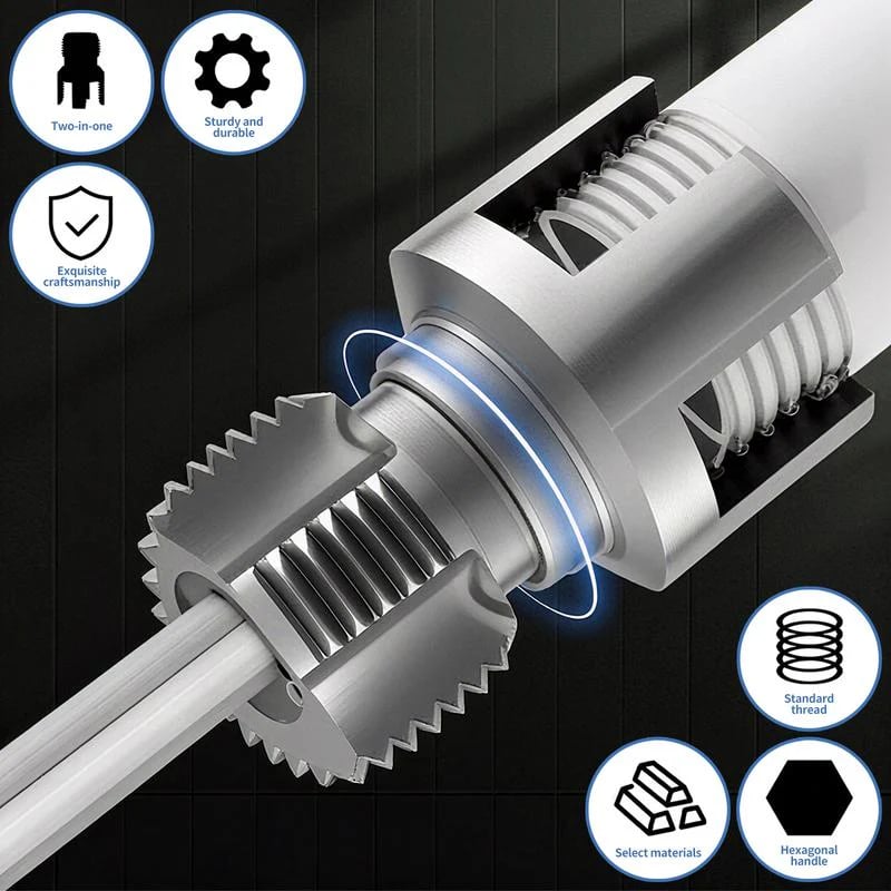 Last Day 49% OFF🔥Pipe Tapping and Threading Tool | Dual-Specification Compatible