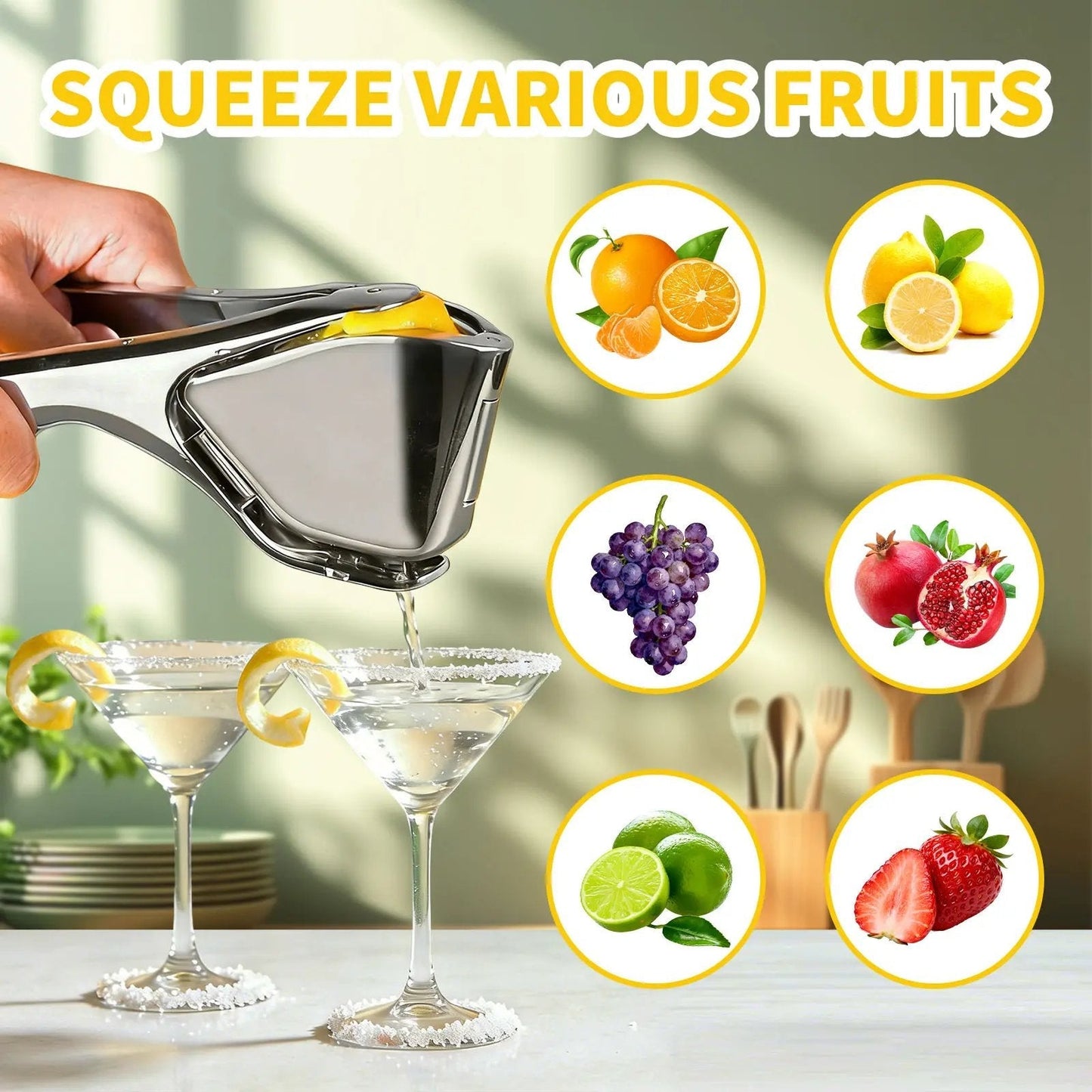 Citrus Squeezer | Stainless Steel or PP – Handheld Juicer for Lemons, Limes & Oranges 🍋