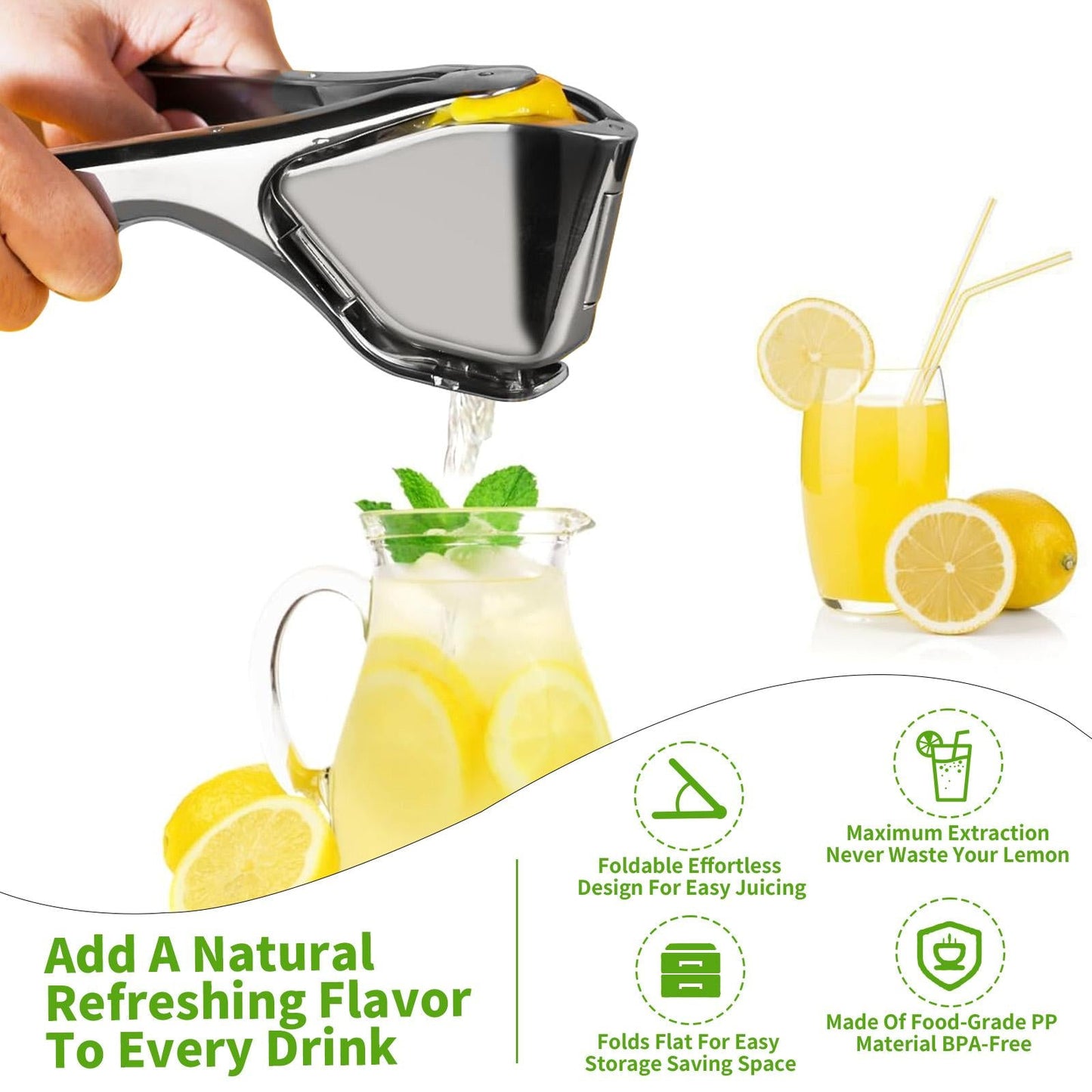 Citrus Squeezer | Stainless Steel or PP – Handheld Juicer for Lemons, Limes & Oranges 🍋