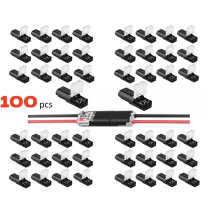 🔥LAST DAY 50% OFF - 🛠️💥Double-Wire Plug-in Connector Led Light Strip Connectors 2 Pin