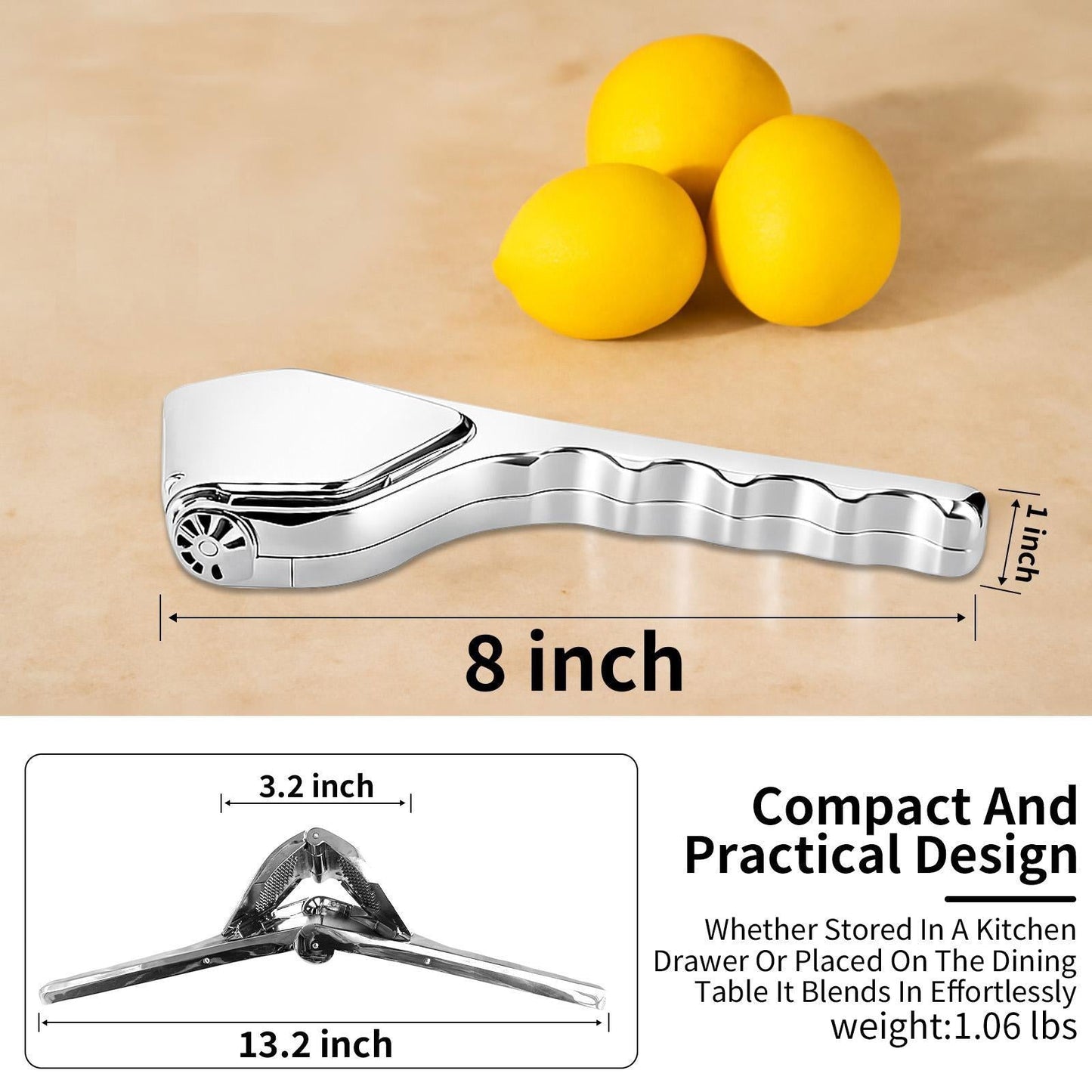 Citrus Squeezer | Stainless Steel or PP – Handheld Juicer for Lemons, Limes & Oranges 🍋